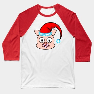 SANTA CLAUS PIGGY HEAD Baseball T-Shirt